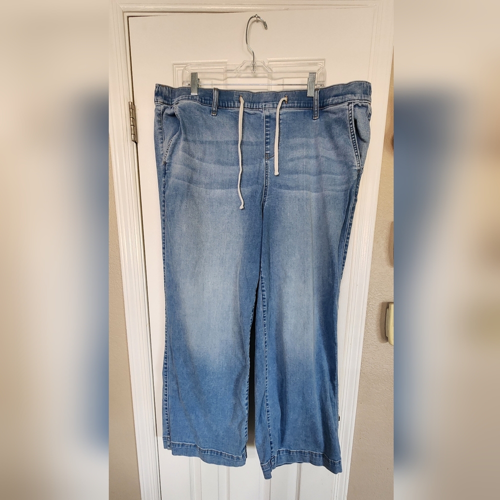 torrid Light Blue Wide Leg Drawstring Jeans